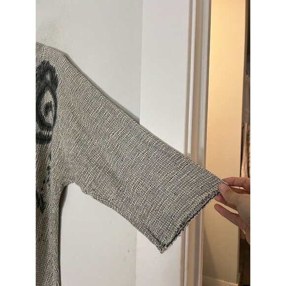 Monika Astara Joy Tunic Top Size Small Medium Gray Black - Picture 6 of 12